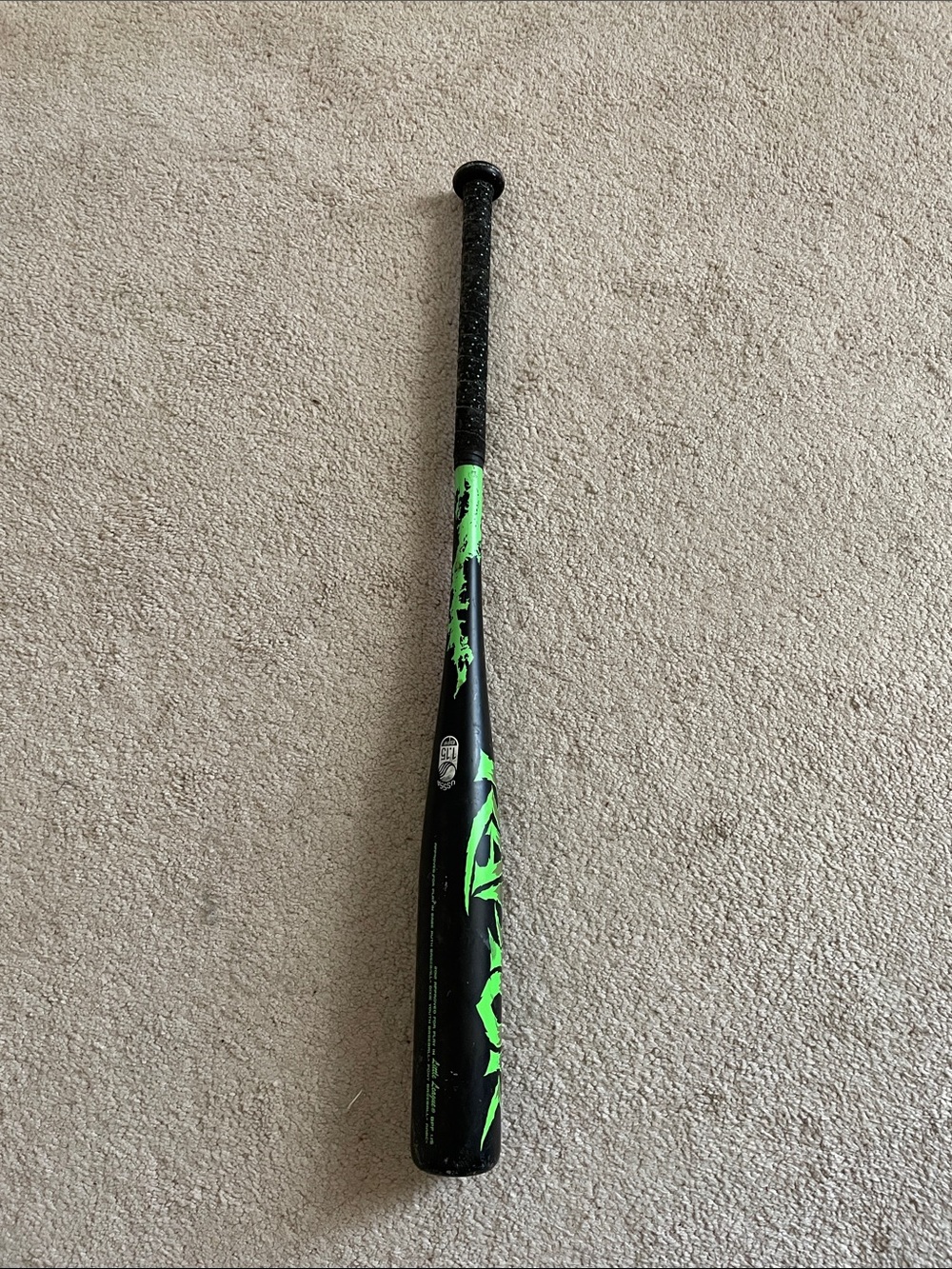 Rawlings Black Baseball Bat with Neon Green Accents - Home Games Outdoor